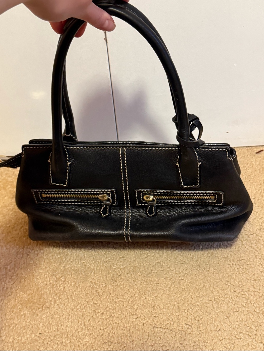 Authentic Loro Piana Made in Italy Leather Handbag - Picture 3 of 16